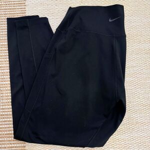 Nike One Women's Leggings Large Black Dri-FIT High Rise Athletic Yoga Gym Pants